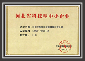 河北科技型企业证书